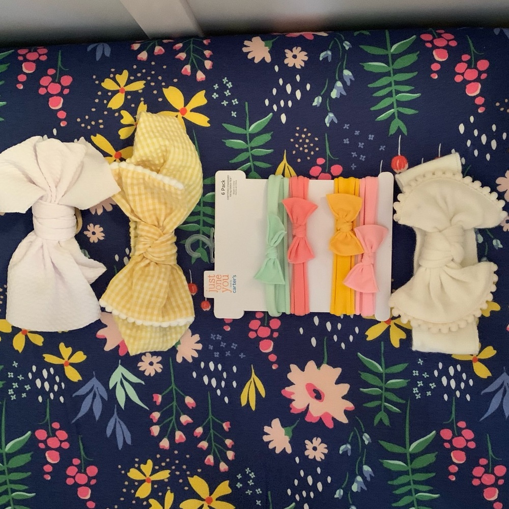 7 baby girl headband bows